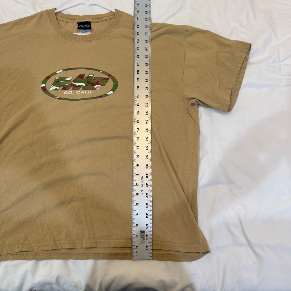 Vintage FMF Racing So Calif Graphic T-Shirt Tan Camo Logo XXL Mens - Picture 5 of 6